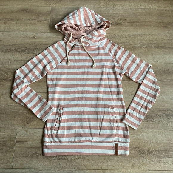 Ampersand Ave Ladies make your stay double hood pullover hoodie - Picture 4 of 10